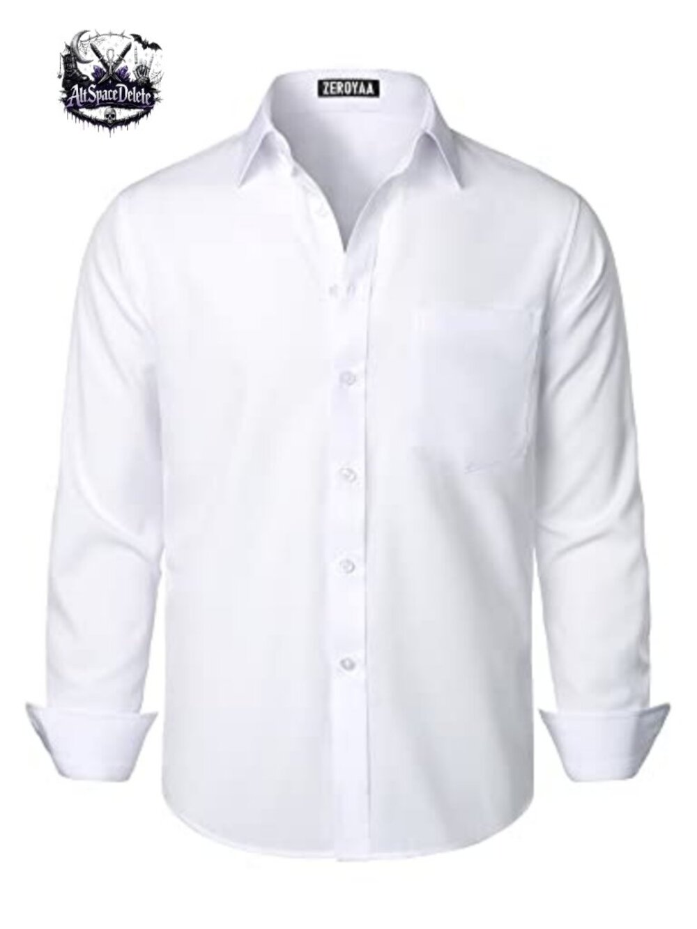 Men's Regular Fit Wrinkle-Free Button Up Dress Shirt Long Sleeve Solid